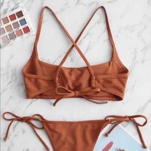 Brand New, Never Worn Bikini, Size M. Color: Rust